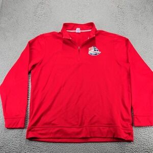 Tampa Bay Superbowl Host Jacket Mens XXL Red Super Bowl LV Ambassador 1/4‎ Zip